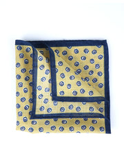 Fazzoletto da taschino giallo in cotone DANIEL