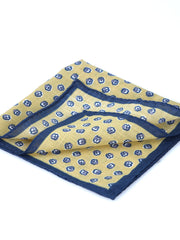 Fazzoletto da taschino giallo in cotone DANIEL