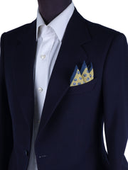 Fazzoletto da taschino giallo in cotone DANIEL