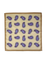 Fazzoletto da taschino giallo in cotone MESSY