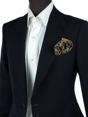 Fazzoletto da taschino beige in lana e cashmere PABLITO