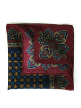 Fazzoletto da taschino blu in lana e cashmere DONATELLA