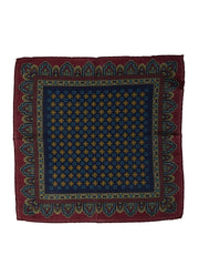 Fazzoletto da taschino blu in lana e cashmere DONATELLA