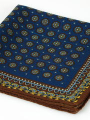 Fazzoletto da taschino blu in lana e cashmere BRITANY