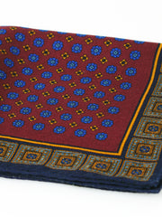 Fazzoletto da taschino bordeaux in lana e cashmere ANGELA