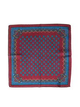 Fazzoletto da taschino bordeaux in lana e cashmere PABLITO