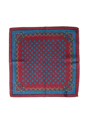 Fazzoletto da taschino bordeaux in lana e cashmere PABLITO