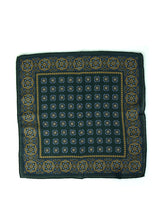 Fazzoletto da taschino verde in lana e cashmere SAMBA