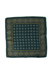 Fazzoletto da taschino verde in lana e cashmere SAMBA