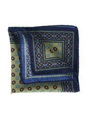 Fazzoletto da taschino verde in lana e cashmere NICOLA