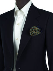 Fazzoletto da taschino verde in lana e cashmere NICOLA