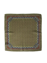 Fazzoletto da taschino verde in lana e cashmere PABLITO