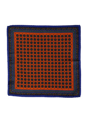 BRITANY Orange Wool and Cashmere Pocket Square