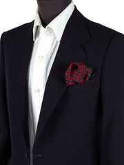 Fazzoletto da taschino rosso in lana e cashmere BRITANY