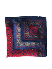 Fazzoletto da taschino rosso in lana e cashmere NICOLA