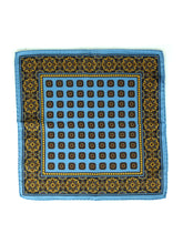 Fazzoletto da taschino celeste in lana e cashmere SAMBA