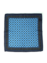 Fazzoletto da taschino celeste in lana e cashmere NICOLA