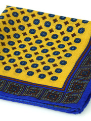 ANGELA yellow wool and cashmere pocket square