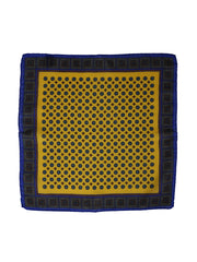 ANGELA yellow wool and cashmere pocket square