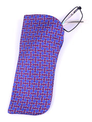 SIMONE Bordeaux madder silk glasses case