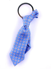 CELESTE tie keychain in pure woven silk with steel ring