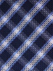 Cravatta 3 pieghe PRISMATO seta jacquard blu sky