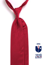 Cravatta 3 pieghe PROSIT in seta jacquard rosso