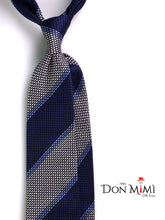 Cravatta 3 Pieghe Blu RETE garza di seta