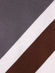 Cravatta 3 pieghe RUE in seta jacquard Beige