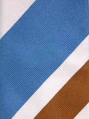 Cravatta 3 pieghe RUE in seta jacquard Celeste