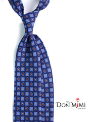 Cravatta 3 pieghe SALFRIEL in seta madder blu navy