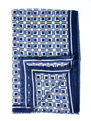 Sciarpa blu avion in cotone PAIGE