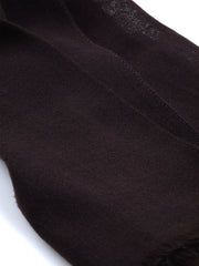 SIENNA dark brown wool/silk scarf