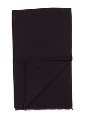 SIENNA dark brown wool/silk scarf