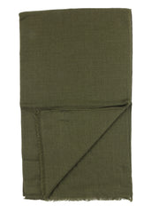 Sciarpa verde in lana/seta SIENNA