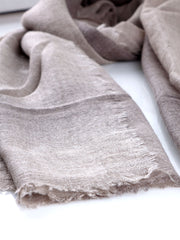 Sciarpa marrone/beige in cashmere/lana BINARI