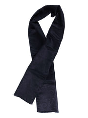 Sciarpa in pura seta stampata PEYTON Nero