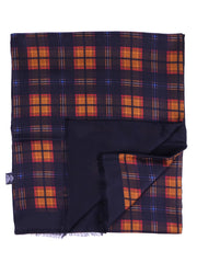 Sciarpa fondo nero doppiata con lana nero in Seta/Lana VORTE2