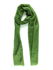 Stola verde in lana e cashmere DIXXIE
