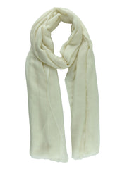 Stola avorio in lana e cashmere DIXXIE