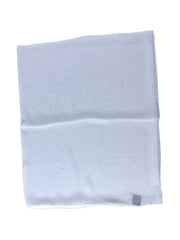 Sciarpa grigio chiaro in pura seta georgette PERLA