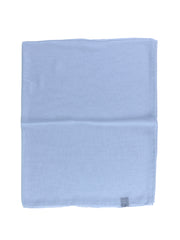 Sciarpa celeste chiaro in pura seta georgette PERLA