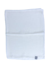 Sciarpa bianca in pura seta georgette PERLA