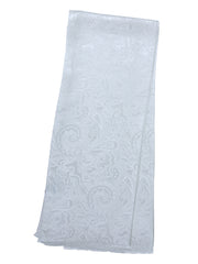 Sciarpa JAMIE in pura seta stampata Bianco caldo