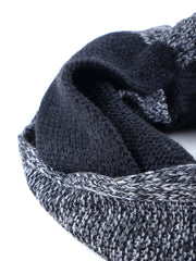 Infinity scarf in wool/acrylic grey MAGLIO