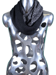 Infinity scarf in wool/acrylic grey MAGLIO
