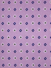 Cravatta 3 pieghe SIGNORIA seta inglese stampata lilla