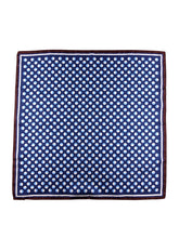 Foulard uomo a pois blu e marrone in seta stampata SMEAGOL