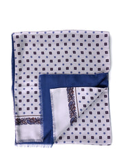 Sciarpa doppiata in seta\lana stampata SPORTY grigio