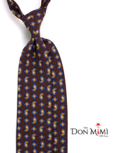 Cravatta 3 pieghe marrone in seta madder TOMMY